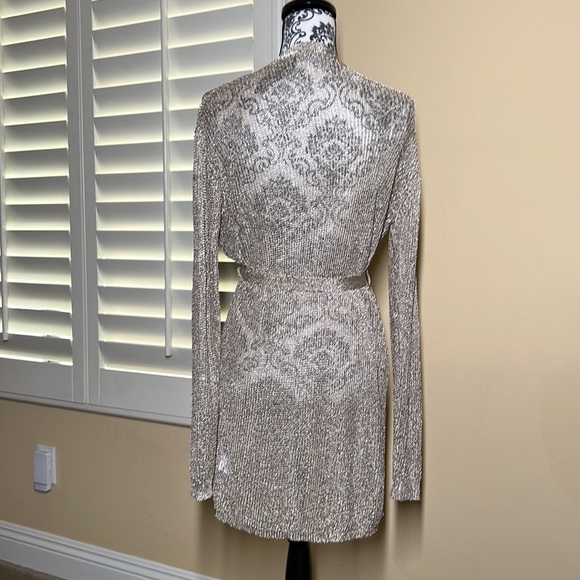 LIONESS • PRINCESS POLLY Take Me To Rio Metallic Gold Mini Dress Size XS - Picture 5 of 16